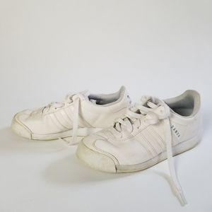 Adidas all white ortholite Samoas